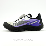 کفش تریل رانینگ سالومون مدل Salomon Genesis - رنگ سفید بنفش (White/Lunar Rock/Royal Lilac)