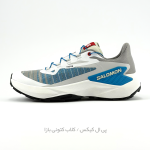 کفش تریل رانینگ سالومون مدل Salomon Genesis - رنگ سفید آبی (White/Lunar Rock/Blue)