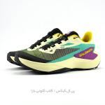 کفش تریل رانینگ سالومون مدل Salomon Genesis - رنگ لیمویی فیروزه‌ای (Sulphur Spring/Aqua/Purple) - Image 2