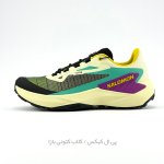 کفش تریل رانینگ سالومون مدل Salomon Genesis - رنگ لیمویی فیروزه‌ای (Sulphur Spring/Aqua/Purple)