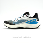 کفش تریل رانینگ سالومون مدل Salomon Genesis - ترکیب رنگ ابی سفید (White/Deep Blue/Lunar Rock)