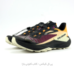 کفش تریل رانینگ سالومون مدل Salomon Genesis - رنگ مشکی نارنجی ارغوانی (Black/Firey Red/Withered Rose) - Image 2