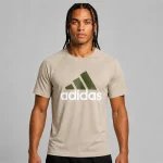 تیشرت اسپرت آدیداس مردانه مدل لوگو بزرگ – کرمAdidas Big Logo T‑Shirt