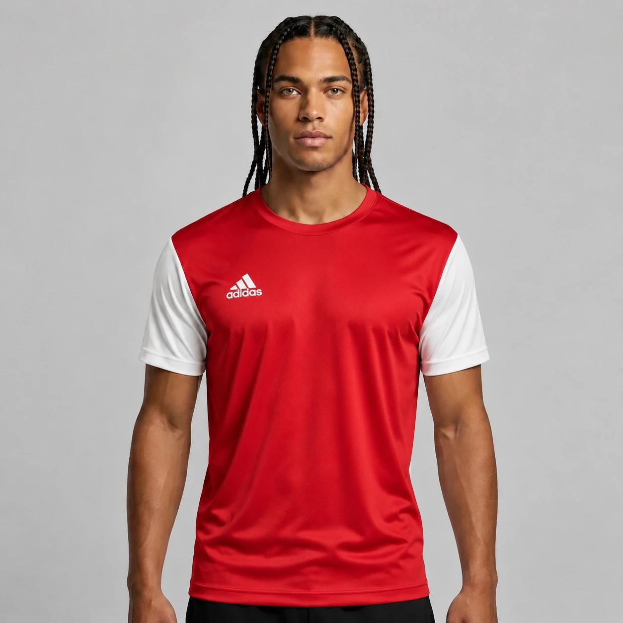 image (71) تیشرت ورزشی مردانه آدیداس مدل Training – قرمز آستین سفیدAdidas Men’s Training Tee - Image 1