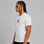 تیشرت ورزشی آدیداس مدل لوگو مشکی – رنگ سفید Adidas Logo Training T‑Shirt - Image 3