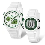 ست ساعت مچی لاکوست LC33 White Silicone Watch Gift Set کد 2070064